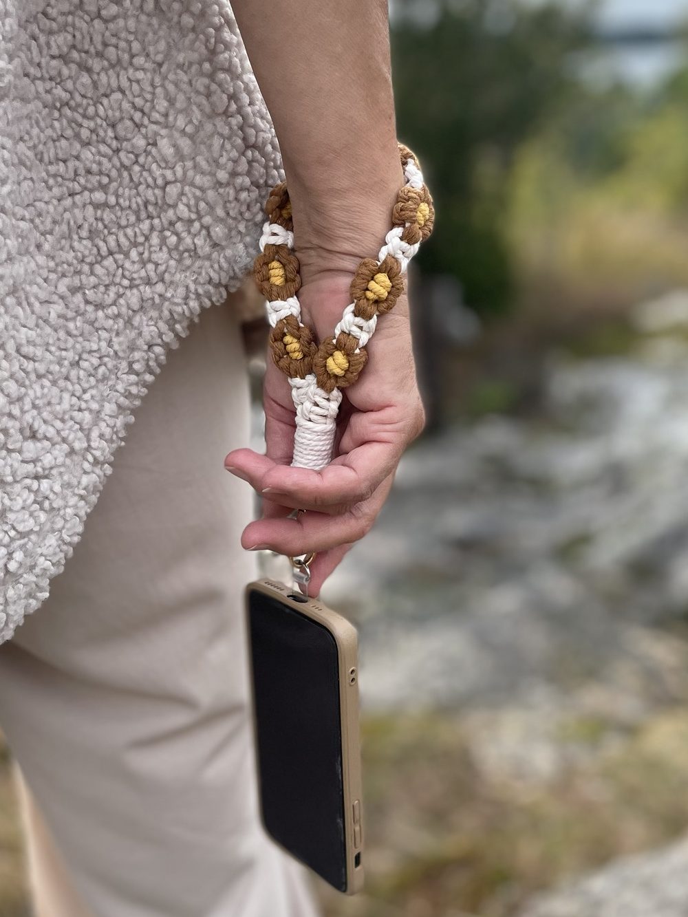 makramé
mobil rem
makramé nyckelband
nyckelband